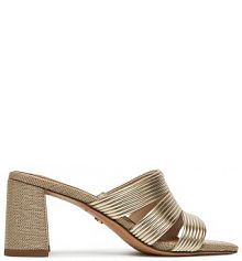 Klapki Tamaris złote damskie 