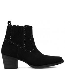 Botki na słupku DeeZee czarne 