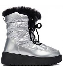 Śniegowce DeeZee srebrne damskie 