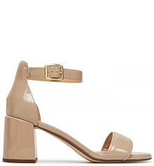 Sandały na słupku Clarks beżowe 