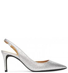 Sandały na szpilce MICHAEL Michael Kors srebrne 