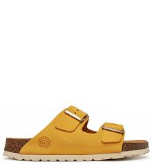 Klapki Dr. Brinkmann żółte damskie 