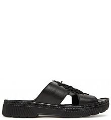 Klapki Ara czarne damskie 