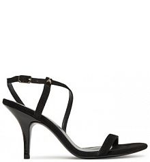 Sandały na szpilce Patrizia Pepe czarne