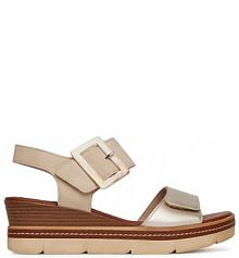 Sandały na koturnie Remonte beżowe 