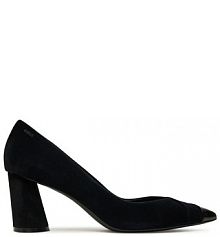 Półbuty na obcasie BOSS czarne damskie 