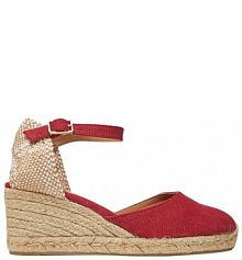 Espadryle Castañer czerwone damskie 