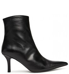 Botki na szpilce Patrizia Pepe czarne 