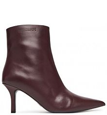 Botki na szpilce Patrizia Pepe fioletowe 