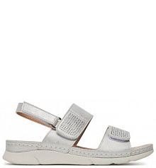 Sandały Clara Barson srebrne damskie 