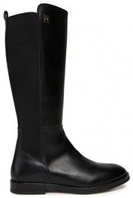 Kozaki Tommy Hilfiger czarne damskie 