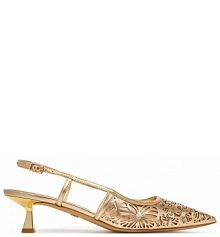 Sandały na szpilce Aldo złote 