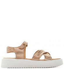 Sandały Patrizia Pepe złote dziecięce 