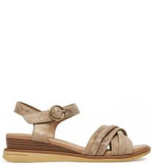 Sandały na koturnie Lasocki beżowe 