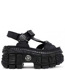 Sandały na koturnie NEW ROCK czarne 