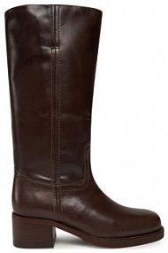 Kozaki na obcasie Bronx brązowe 