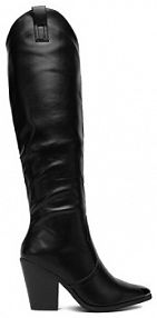 Kozaki na obcasie DeeZee czarne 