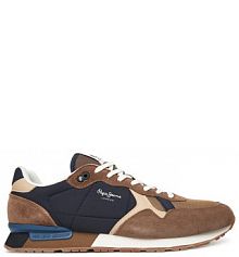 Sneakersy Pepe Jeans brązowe męskie 