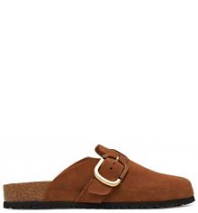 Klapki Tamaris brązowe damskie 