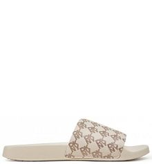 Klapki DKNY beżowe damskie 