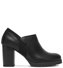 Półbuty na obcasie Clara Barson czarne damskie 