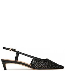 Sandały na szpilce Tommy Hilfiger czarne