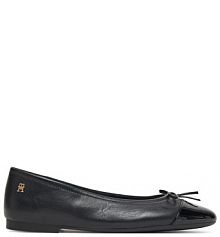Baleriny Tommy Hilfiger czarne damskie 