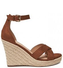 Espadryle ONLY Shoes brązowe damskie 