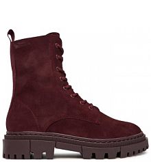 Botki Tamaris bordowy damskie 