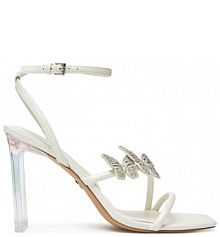 Sandały na szpilce Aldo białe 