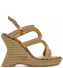 Espadryle Castañer złote damskie 