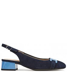 Sandały na słupku Ara granatowe 