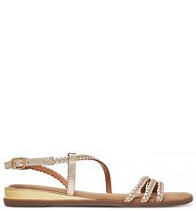 Sandały Gioseppo złote damskie 