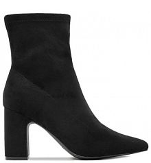 Botki na słupku JENNY czarne 