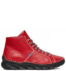 Botki Rieker czerwone damskie 