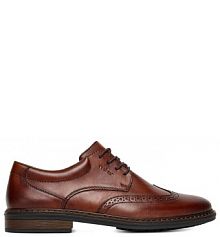 Półbuty wizytowe Rieker brązowe męskie 