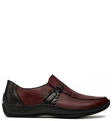 Półbuty Rieker bordowy damskie 