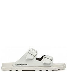 Klapki KARL LAGERFELD białe męskie 