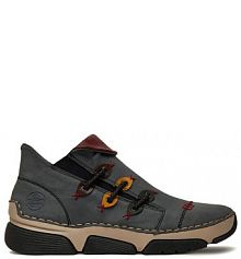 Półbuty Rieker szare damskie 