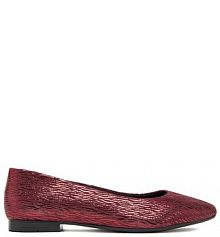 Baleriny Lasocki bordowy damskie 