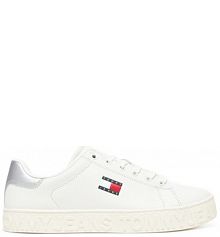 Sneakersy Tommy Jeans écru damskie 