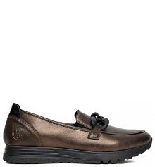 Półbuty Rieker złote damskie 