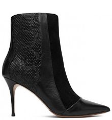 Botki na szpilce Eva Minge czarne 
