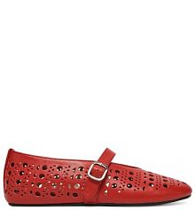 Baleriny Badura czerwone damskie 
