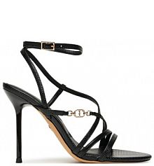 Sandały na szpilce Aldo czarne