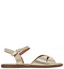Sandały Lasocki złote damskie 