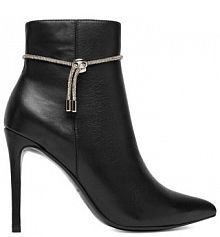 Botki na szpilce Eva Minge czarne 