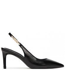 Sandały na szpilce BOSS czarne