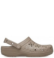 Klapki Crocs brązowe damskie 