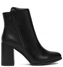 Botki na słupku Clara Barson czarne 